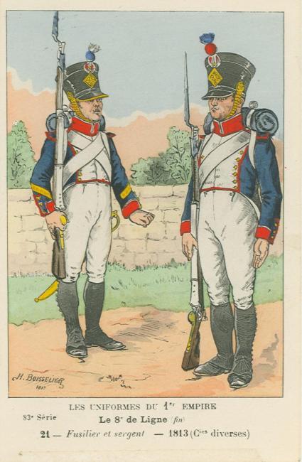 8eme-fuesilier-und-sergeant-einer-fuesilierkompanie-1813