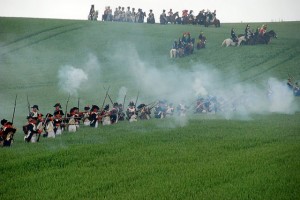 Bild 26 - Erste Scharmützel ,mit dem Feind im Roggenfeld 