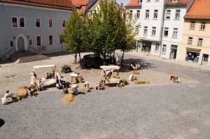 Bild 13 - Der Marktplatz vor dem Gefecht 