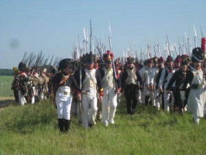 Bild 13 - Das Bataillon formiert sich auf dem Schlachtfeld.  