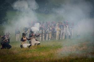 Bild 25 - Schon steht unsere Infanterie schwer im Feuer.