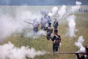 Bild 36 - Es geht los. Leichte-Infanterie rückt dem Feind entgegen.
