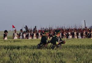 Bild 38 - Die leichte Infanterie des Gegners zieht sich zurück.