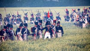 Bild 56 -Nach diesem Rückschlag müssen wir uns zurückziehen. Der Kaiser versucht seine Truppen im Hintergrund zu sammeln.