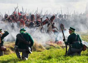 Bild 20 - Schon finden Schusswechsel mit den leichten Truppen des Feindes statt.