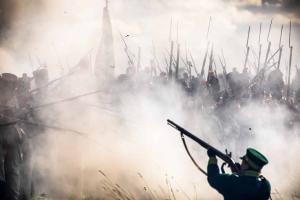 Bild 22 - Pulverdampf nimmt uns die Sicht.