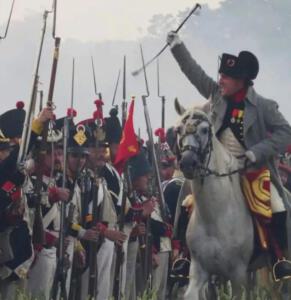 Bild 59 - Ein letztes Mal versucht der Kaiser verzweifelt seine Armee zum Stehen zu bringen.