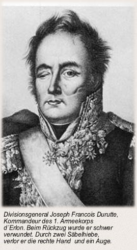 Divisionsgeneral Joseph Francois Durutte, Kommandeur des 1. Armeekorps d´Erlon.