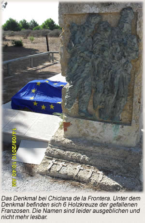 Denkmal bei Chiclana de la Frontera